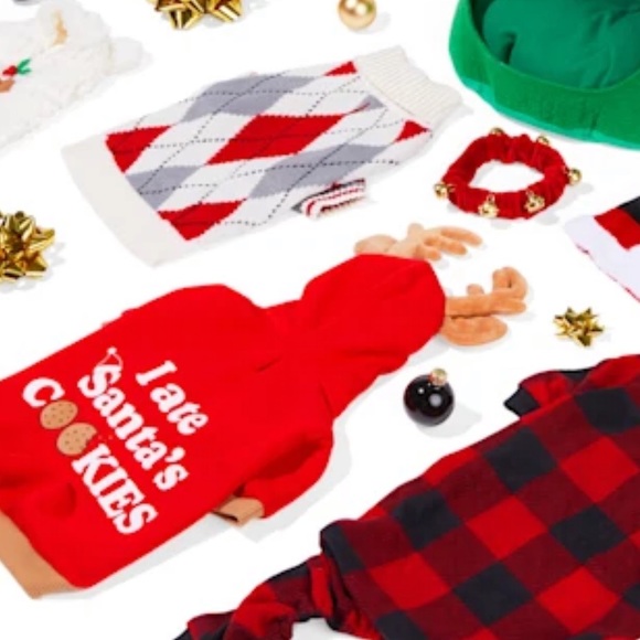 3/$15♥️ NEW Red Buffalo Check Me Out Pet Jester Neckpiece - Picture 6 of 8